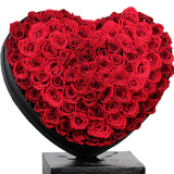 100 Red Roses Extravagant Heart Box