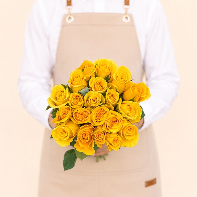 Yellow Moonwalk Roses