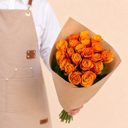 Orange Rose Bunch