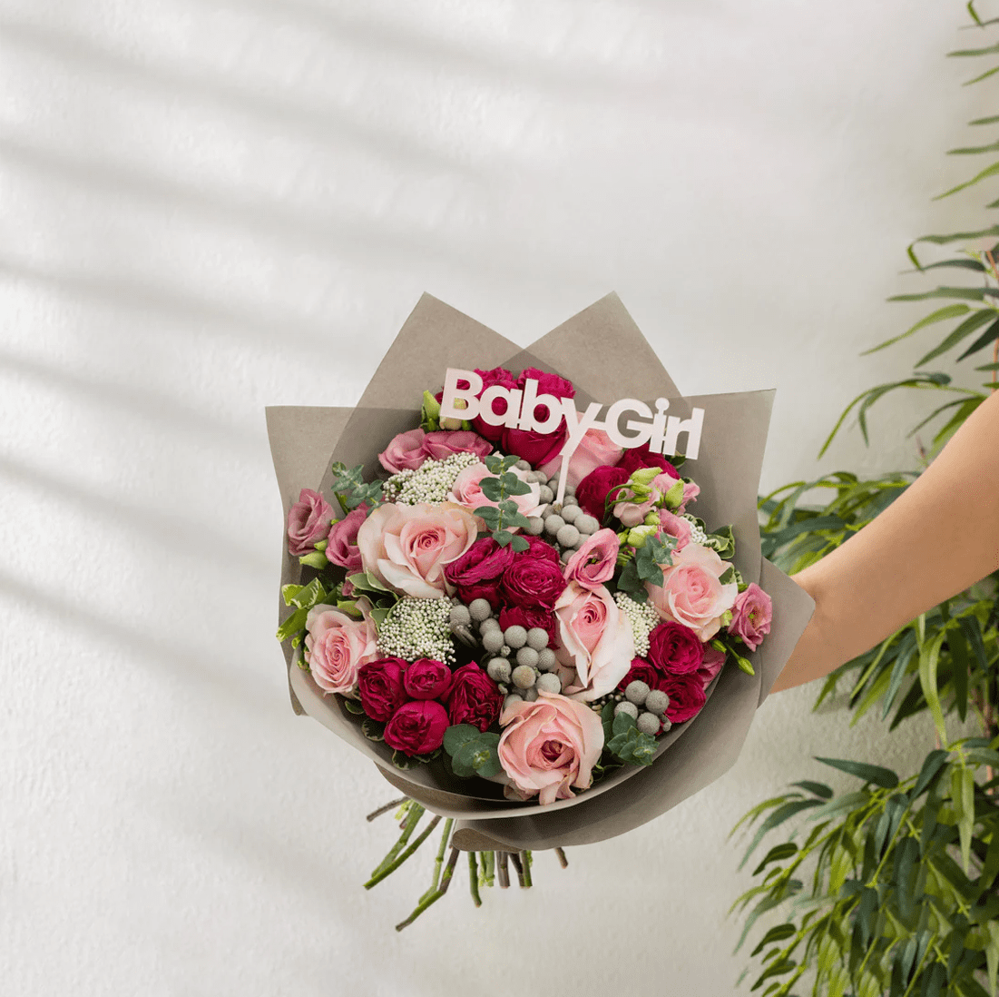 Farida Bouquet + Baby Girl Topper