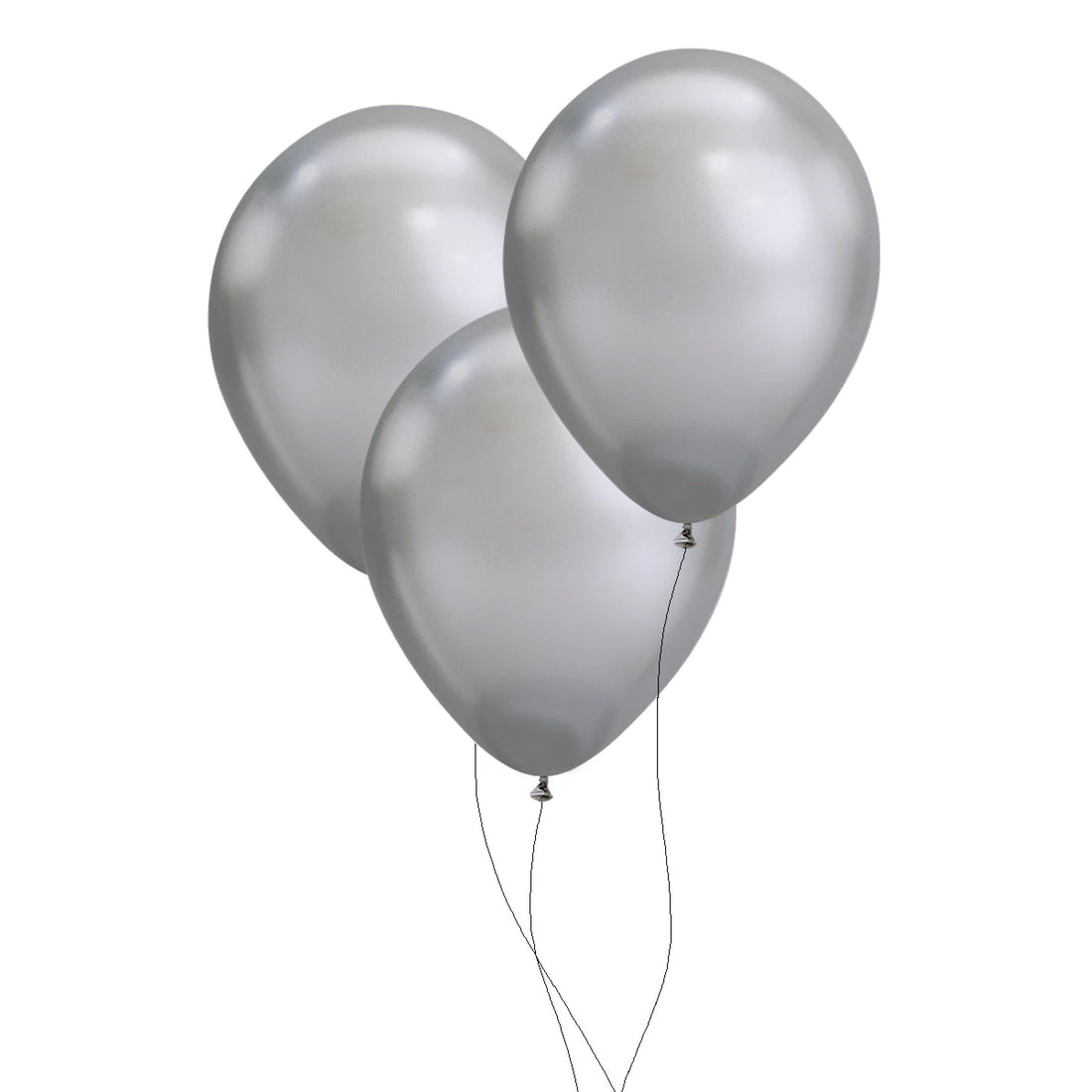 Round Silver Balloon Bouquet