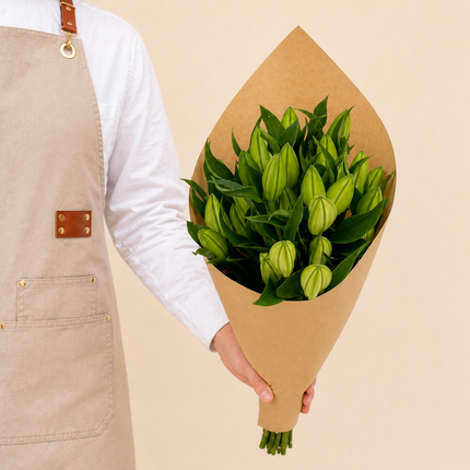 Oriental White Lilies