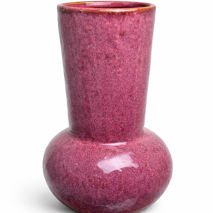 Blush Textured Glass Statement Vase