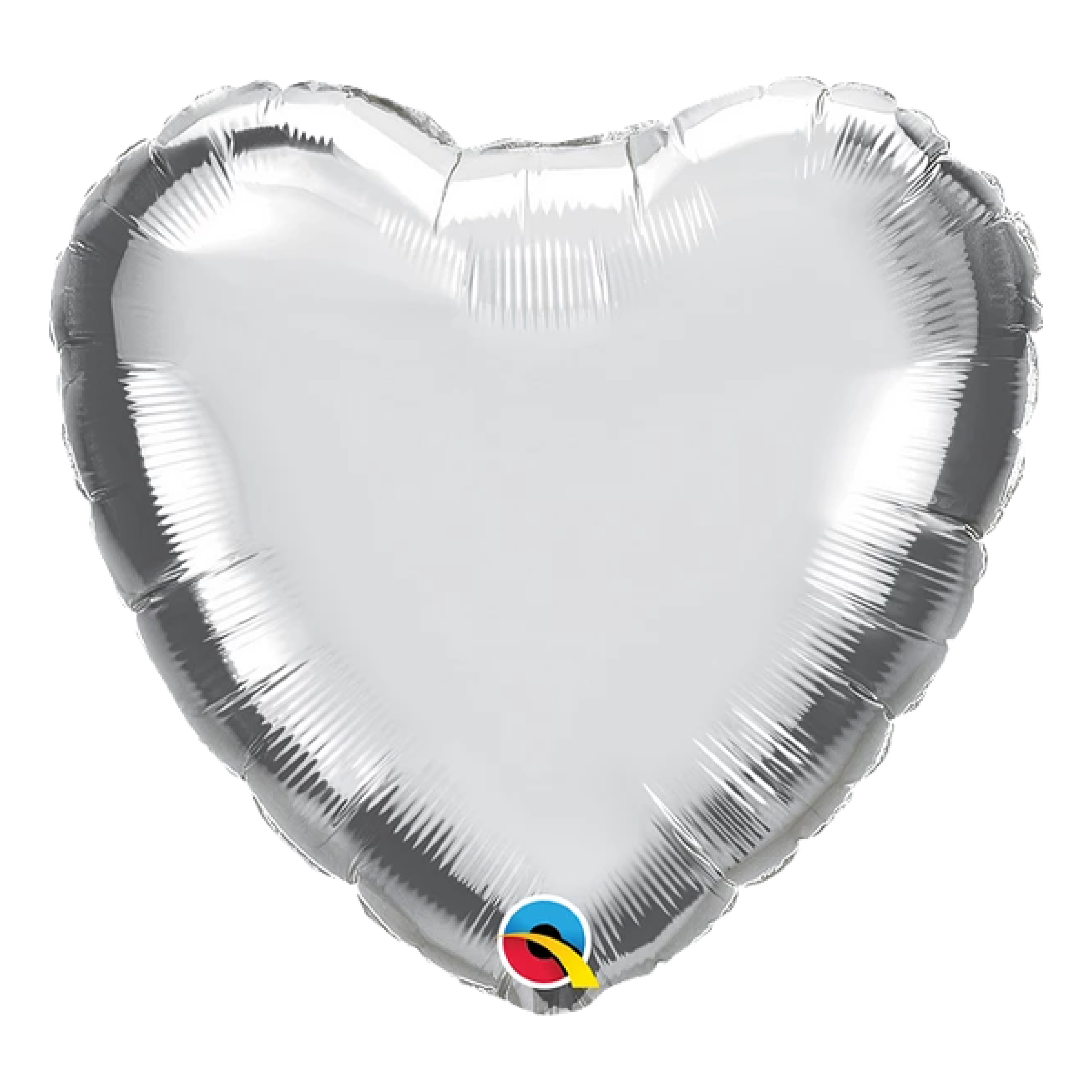 Silver Heart shaped Balloon