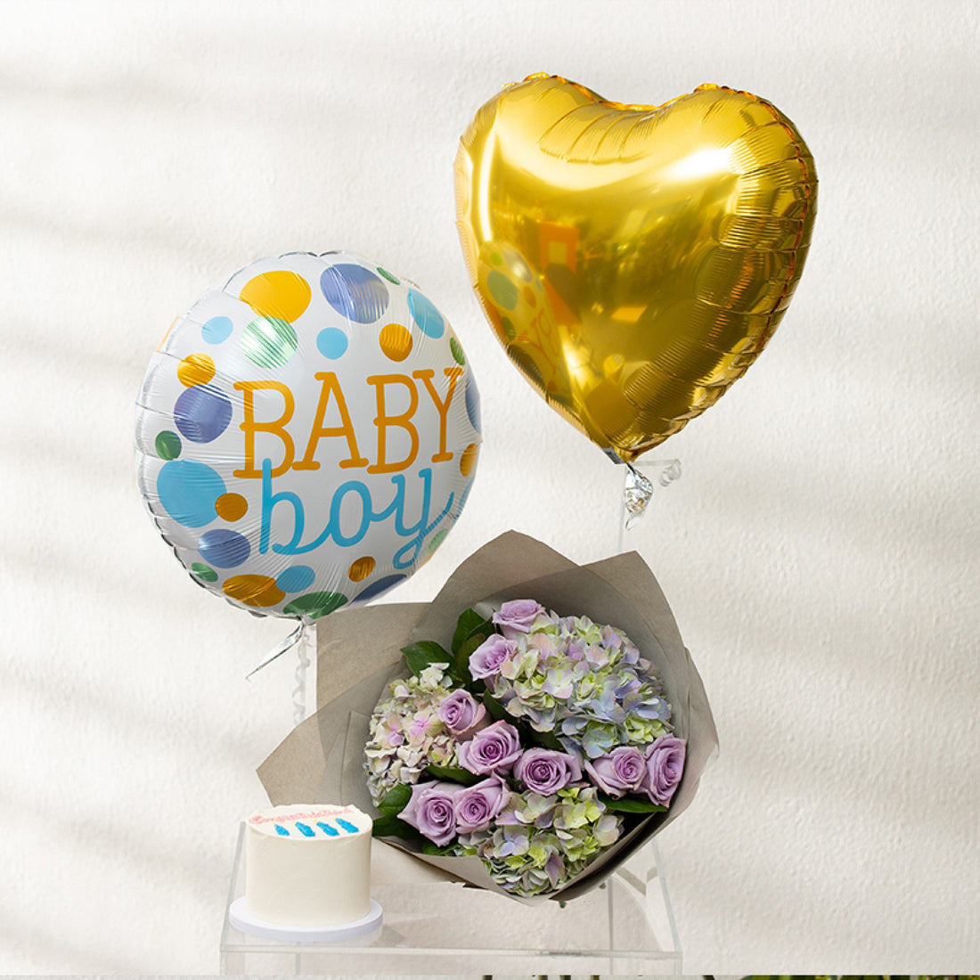 Little Knight Bouquet Bundle | Cake + Balloons