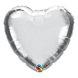 Silver Heart shaped Balloon