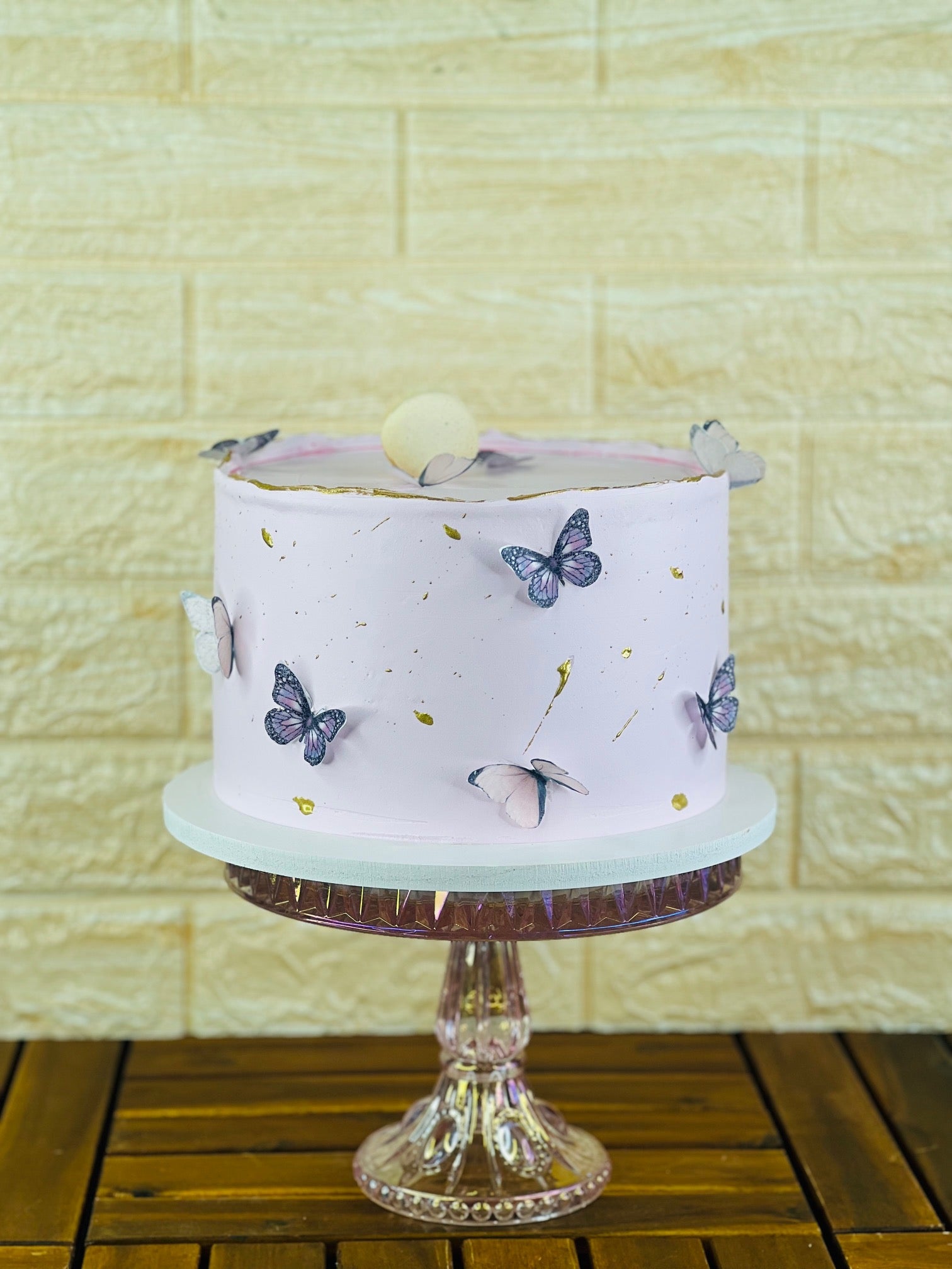 Smooth Butterfly Bliss Cake