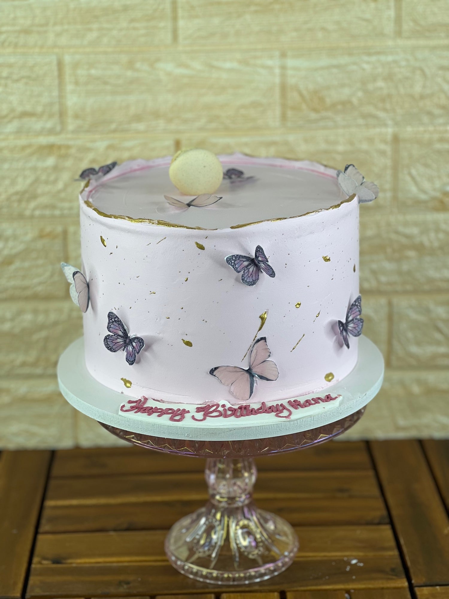 Smooth Butterfly Bliss Cake