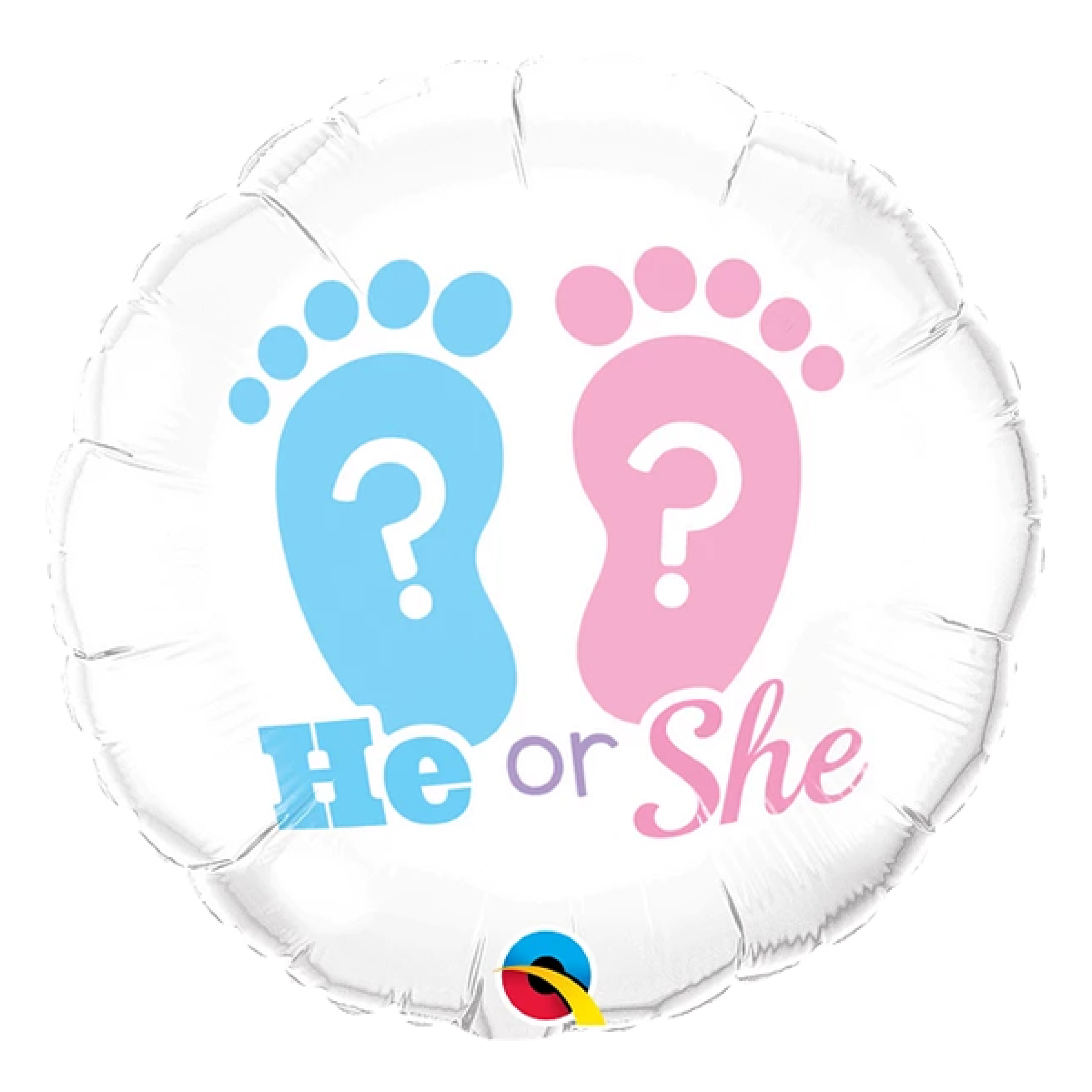 He or She ? Footprints Balloon