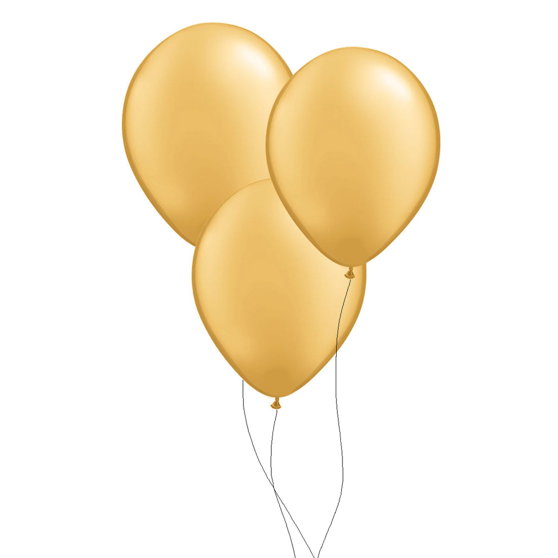 Round Gold Latex Ballon Bouquet